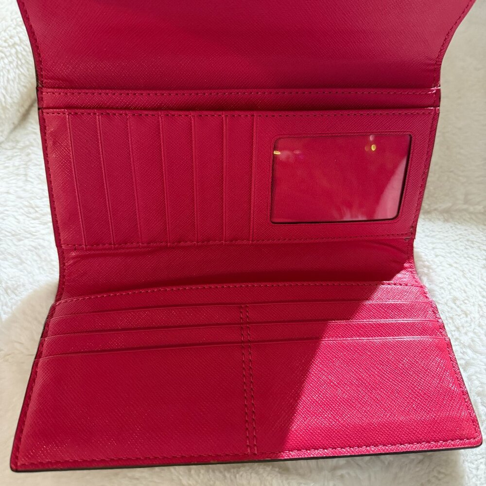 Coach Peyton Signature Monogram Continental Wallet - Picture 9 of 13